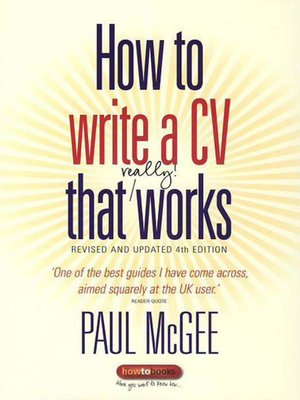 cover image of How to write a CV that really works